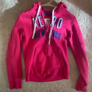 Aeropostale zip up pink hoodie